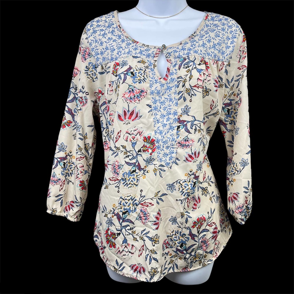 Tantrums Floral Boho Peasant Blouse